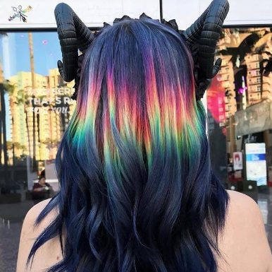 Make like a unicorn with rainbow hair