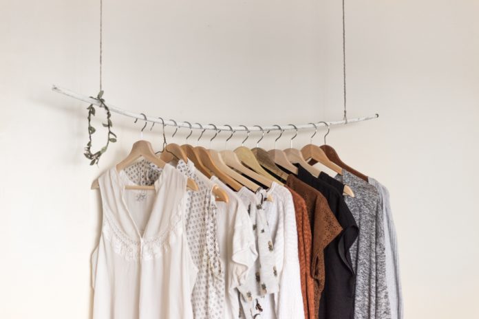 Clothing on a hanger