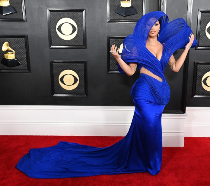 Cardi B at the 65th Annual Grammy Awards in February 2023
