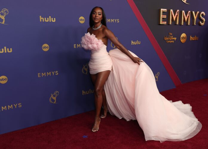 Aja Naomi King at the 76th Primetime Emmy Awards in September 2024